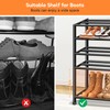 KEETDY 5-Tier Heavy Duty Shoe Rack for Garage Entryway, Stackable