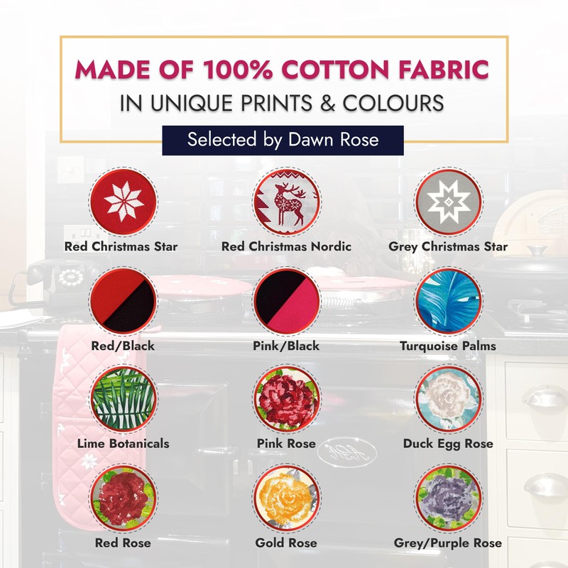 Ragged Rose Tea Towels for Kitchen - 50 cm x