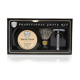The New York Shaving Company Sandalwood Traditional Shave Kit