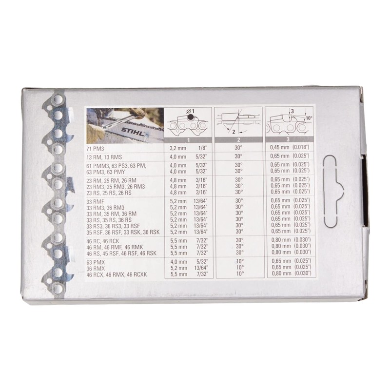 Stihl Chainsaw Chain 325 Pitch, Link Thickness 1.6