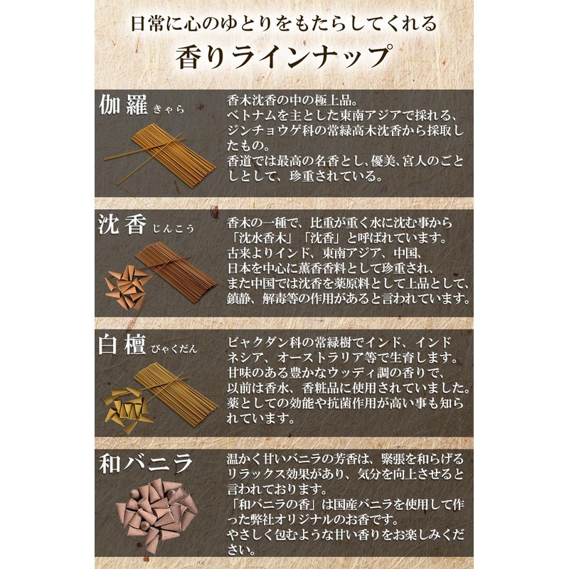 [TJ TRAD JAPAN] Incense Incense, Made in Japan, Aroma Incense