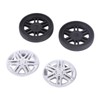 4 Sets Suitcase Repair Wheels with Covers PVC Wheel Casters