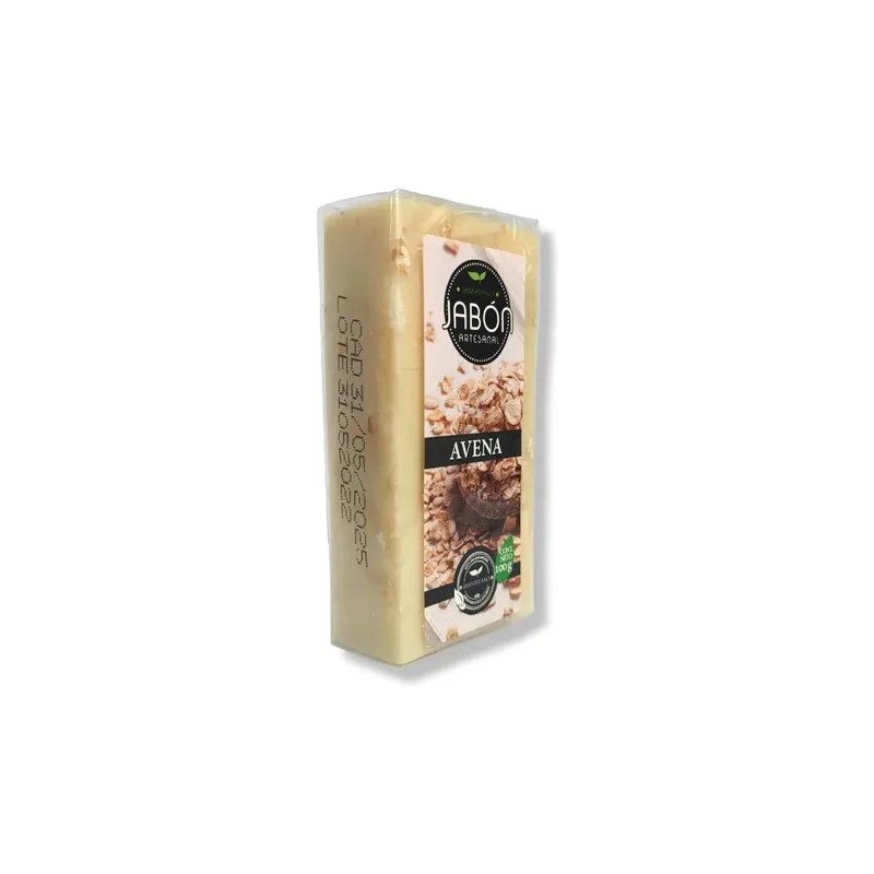 10 Jabón Artesanal De Avena Vegano Natural 100gr