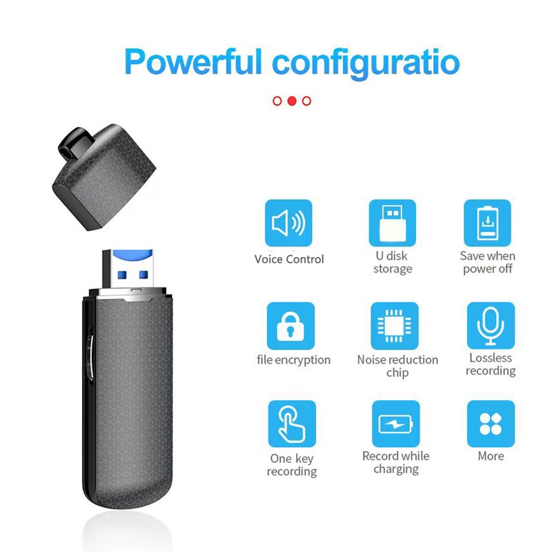 USB Flash Drive Voice Recorder Dual Modes Switching Digital Audio
