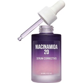 Sérum Facia de Niacinamida 20% con Vitamina B3 y Ácido Hialurónico 30ml Con ácido hialurónico para hidratación refrescante,Fórmula ligera de rápida absorción,Ilumina la piel y unifica el tono