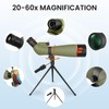 20-60x80 Spotting Scopes for Bird Watching, BAK4 Waterproof Spotting Scope