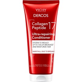 Vichy Dercos Collagen 17 Acondicionador Ultra Reparador y Anti-caída con Péptidos Pro-Colágeno para Cabello Dañado y Quebradizo, Hidrata Profundamente para un Cabello más Fuerte y Saludable, 200 ml