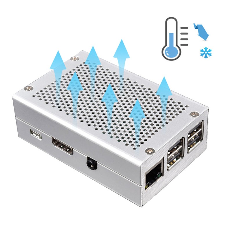 Metal Case Enclosure Heat Sink Dust‑Proof Chassis Motherboard Parts for