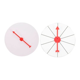 Kisangel 2pcs DIY Prize Wheel Turntable Spinning Game for Parties Events Classrooms High Density Material Easy Wall Mount Design for Fun Activities and Giveaways