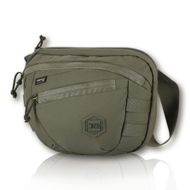 M-Tac Tactical Large Crossbody Bag for Men - Concealed Carry Sling - Multicam Black CCW Chest Bag - Elite Sphaera Shoulder Pack (Regular)