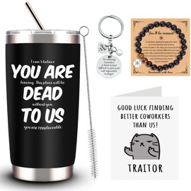 SIXVALA Coworker Leaving Gifts, 20 Oz Tumbler Goodbye Gifts to Coworkers, Farewell Gifts, Going Away Gifts, New Job Gifts, Christmas Gifts for Colleagues Friends Manager Boss Teacher