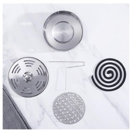 Wanfoou Mosquito Spiral Holder, Portable Mosquito Spiral Holder Box, Stainless Steel Holder for Mosquito Spiral Container, Mosquito Coil Holder with Mesh Stand and Cover for Home Garden Use