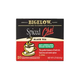 Bigelow Decaf Spiced Chai Tea Bags, 20 ct