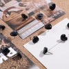 Cute Push Pins, 100 Pcs Small Black Push Pins Heart