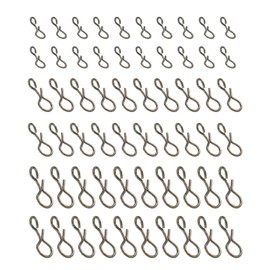 PATIKIL 0.21"/ 0.4"/ 0.43" Fly Fishing Snaps, 150 Pack Stainless Steel Quick Change No Knot Fast Snap Lure Connector for Jigs Lures Fishing Clips Freshwater Saltwater, Black (Size: S/M/L)