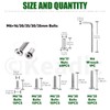 Keadic 121 Pcs M6 x16/20/25/30/35mm Socket Cap Bolts Barrel Nuts