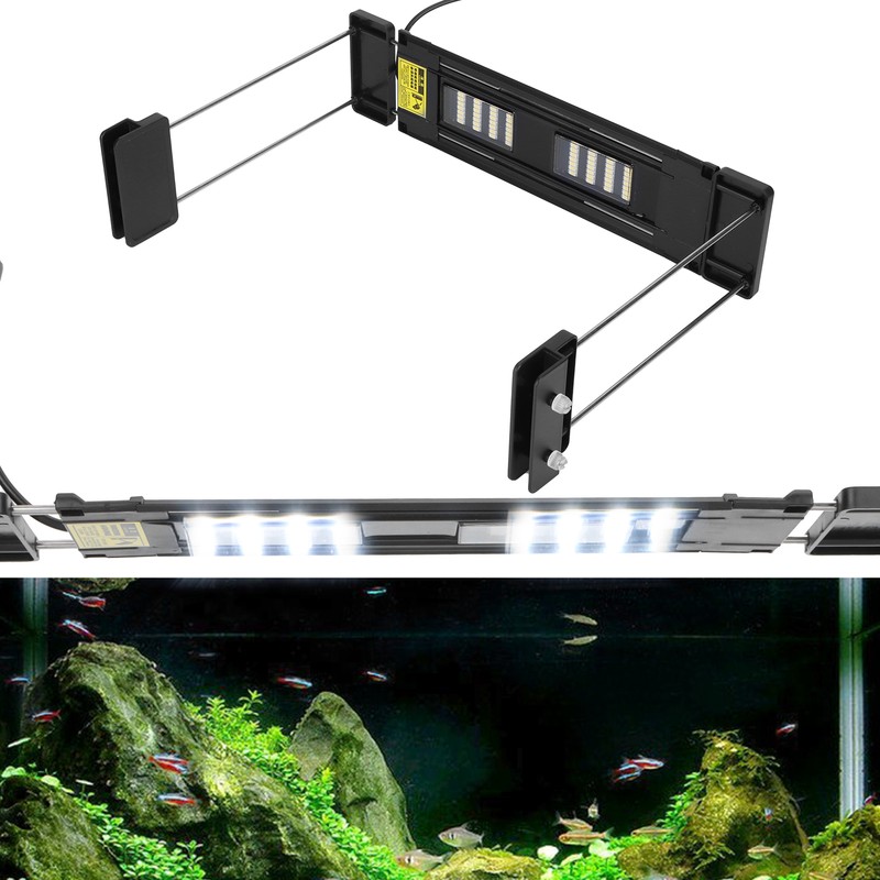 LED Full Spectrum Aquarium Light with Brackets Fish Tank Light