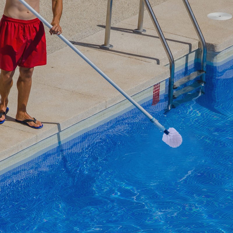 Corner and Step Pool Round Brush, Pool Step and Corner