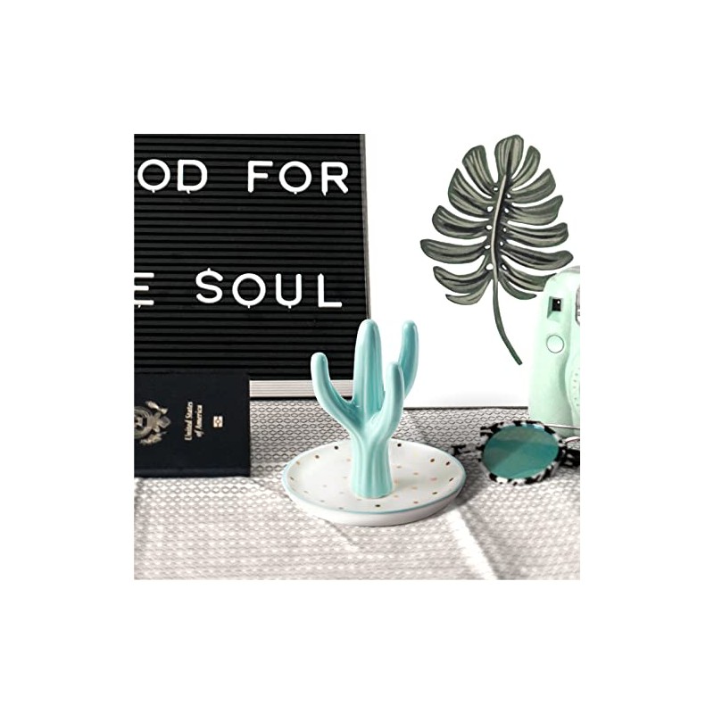 PUDDING CABIN - Soporte para anillos de cactus para mujer,