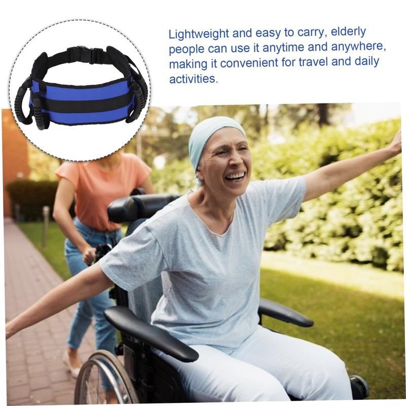 Baluue Elderly Mobility Aid Lightweight Walking Transfer Strap for Seniors