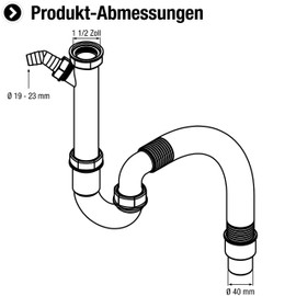 Cornat odour traps for pipes on washbasin and sinks various sizes / styles