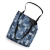Denim Patchwork Pattern Tote Bag