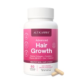 Hair Growth Supplements - Favorece el Crecimiento de Cabello - Colageno Hidrolizado Puro con Vitaminas para el Cabello Mujer y Hombre - Hair Vitamin  