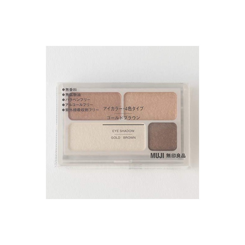 Muji Eye Color 4 Color Type Eye Shadow Gold Brown