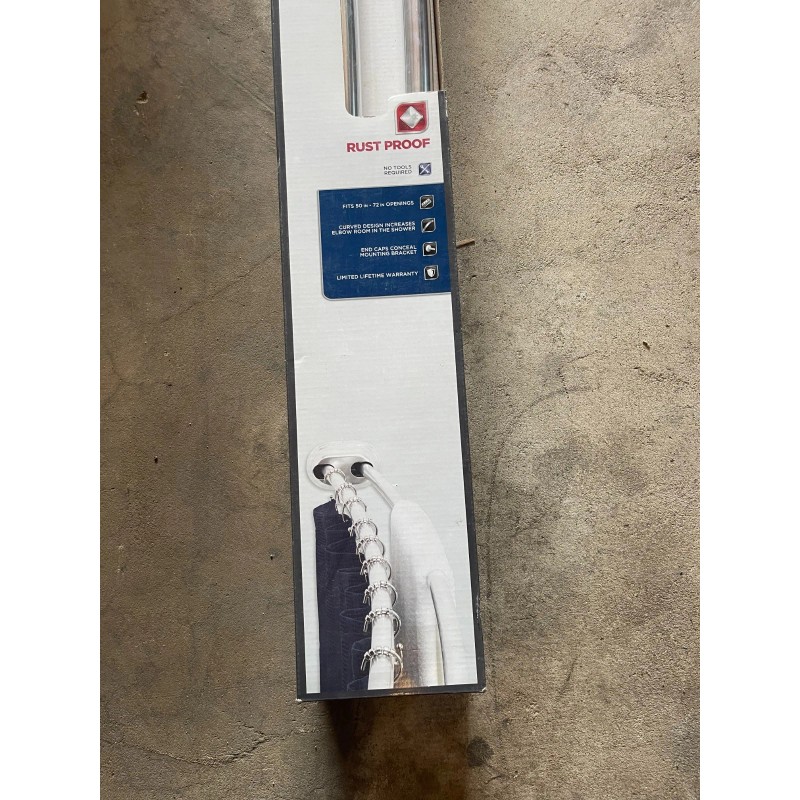 Glacier Bay #35644SSHD Adjustable Double Tension Curved Shower Rod in