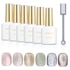Emigoro Magnetic Gel Gel Nail Cat Eye Gel with Magnets,