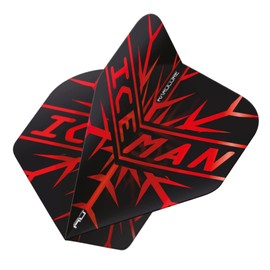 RED DRAGON Hardcore Gerwyn Price Red Premium Standard Dart Flight - 3 Sets per Pack (Total 9 Dart Flights)