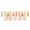 40Pcs Wooden Pegs Natural Unfinished Develop HandsOn Skills Wood Crafts