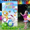 AIBIIN Easter Toss Game Banner with 3 Bean Bags Easter
