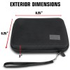 USA GEAR Hard Shell Car GPS Case With Accessory Pocket,