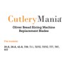 Cutlery Mania Oliver Bread Slicing Machine Replacement Blades (32 Pc.