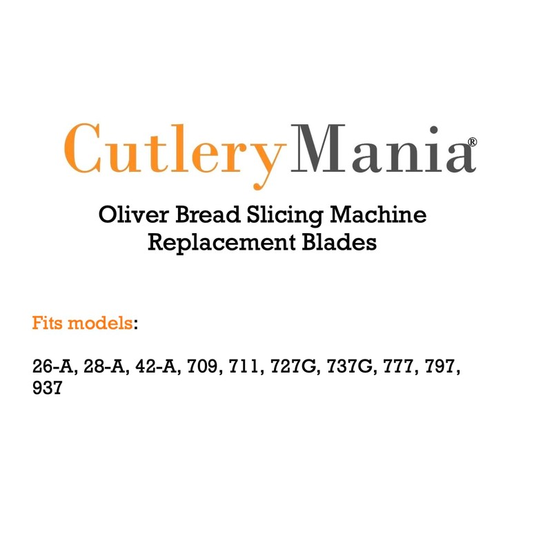 Cutlery Mania Oliver Bread Slicing Machine Replacement Blades (32 Pc.