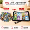 1 Large Capacity Trading Card Binder, 4-Pocket Card Holder with