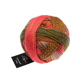 Schoppel Zauberball Crazy Sustainable Sock Wool with Colour Gradient for Knitting or Crocheting, 100 g (2516 Evening Hour)