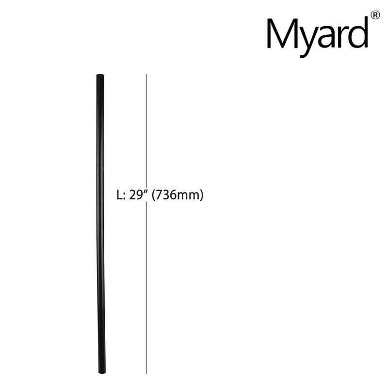 Myard 29 Inches Classic Hollow Round Iron Deck Balusters for