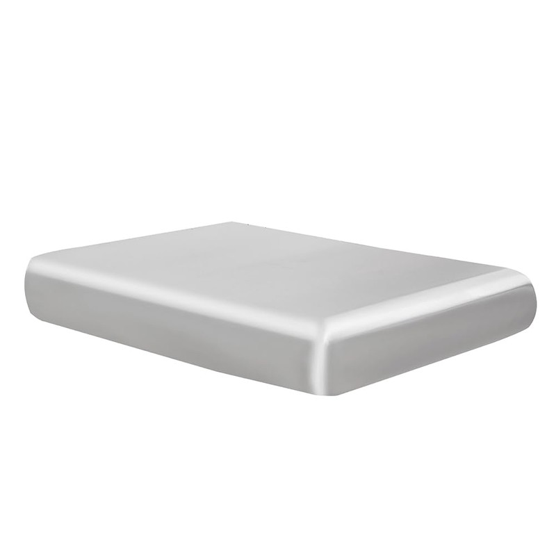 DuShow Satin Fitted Sheet Single White,Silky Deep Pocket Satin Bed