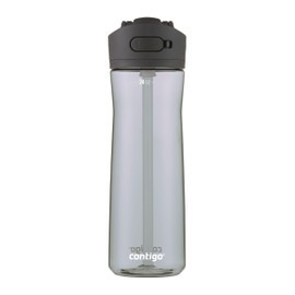Contigo Ashland 2.0 Water Bottle with Straw and Leak-Proof Locking Lid, BPA-Free Plastic, Dishwasher Safe, Sake, 24 oz (709 mL)