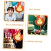 CIYODO 4pcs Flame Foil Balloons Firefighter Theme for Boy's 1st