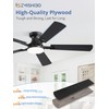 ZMISHIBO 52 Inch Ceiling Fan with Light, App&Remote Control, Flush