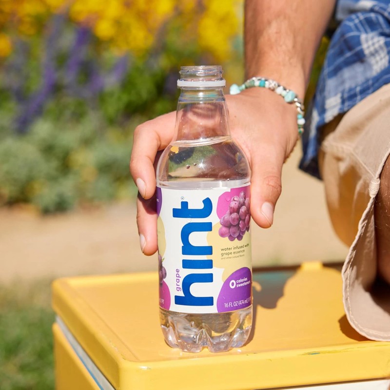 Hint Grape Water, Fruit-Infused, Sugar Free, Zero Cal, 16 Oz