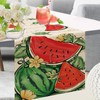 Seliem Hello Summer Watermelon Table Runner, Tropical Fruit Kitchen Dining