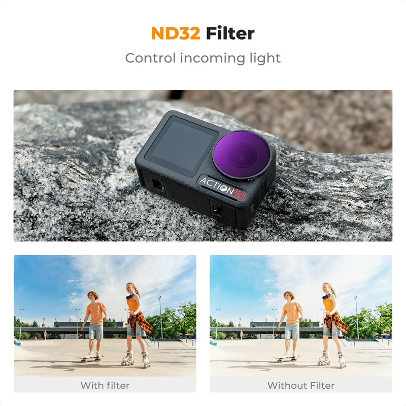 K&F Concept ND32 Filters for DJI Osmo Action 5 Pro