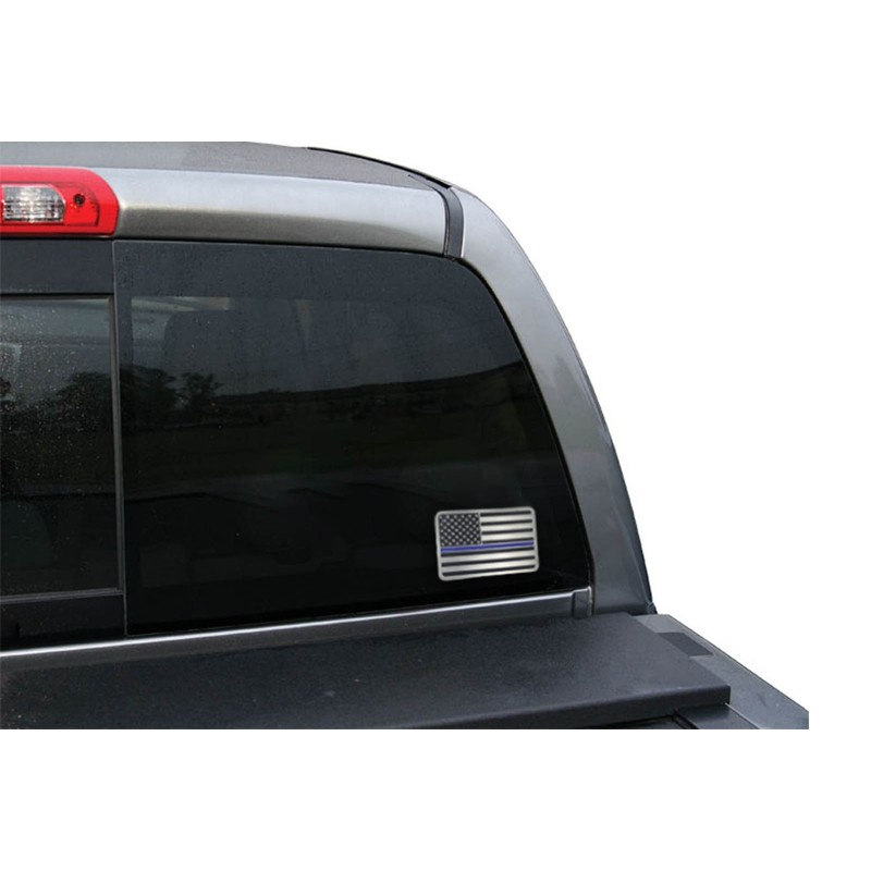 Thin Blue Line Aluminum Car Emblem