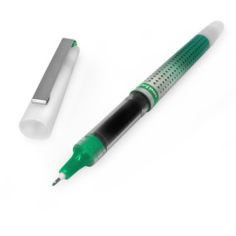 Uni-Ball UB-187s Eye Needle Roller Ball Pen GREEN 0.7mm Ball