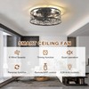 Garwarm Caged Ceiling Fan with Light,18in Rustic Industrial Ceiling Fans