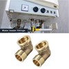 TOP-VIGOR 2Pcs Brass Pipe Fitting 90 Degree Elbow 1/2 PT